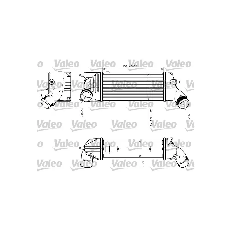 Intercooler, échangeur VALEO 817639