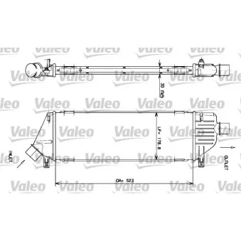 Intercooler, échangeur VALEO 817640
