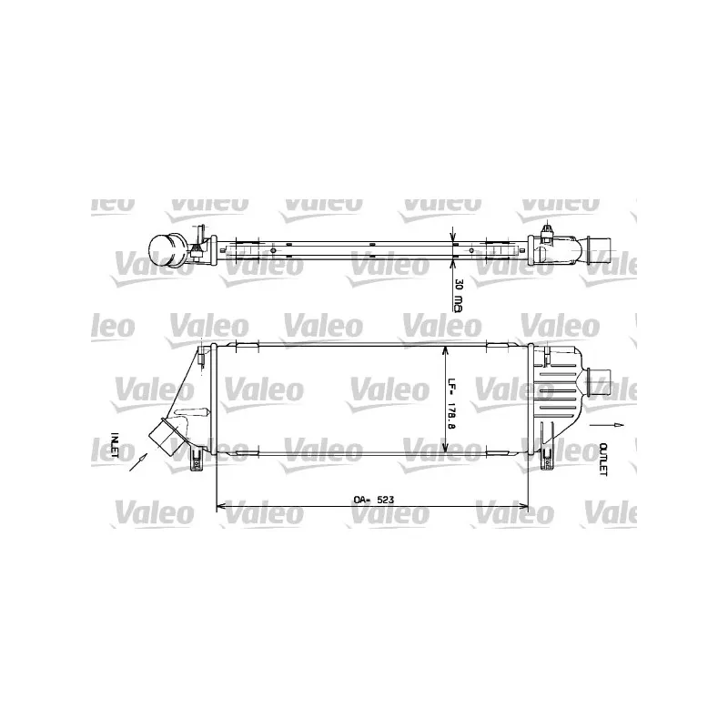 Intercooler, échangeur VALEO 817640