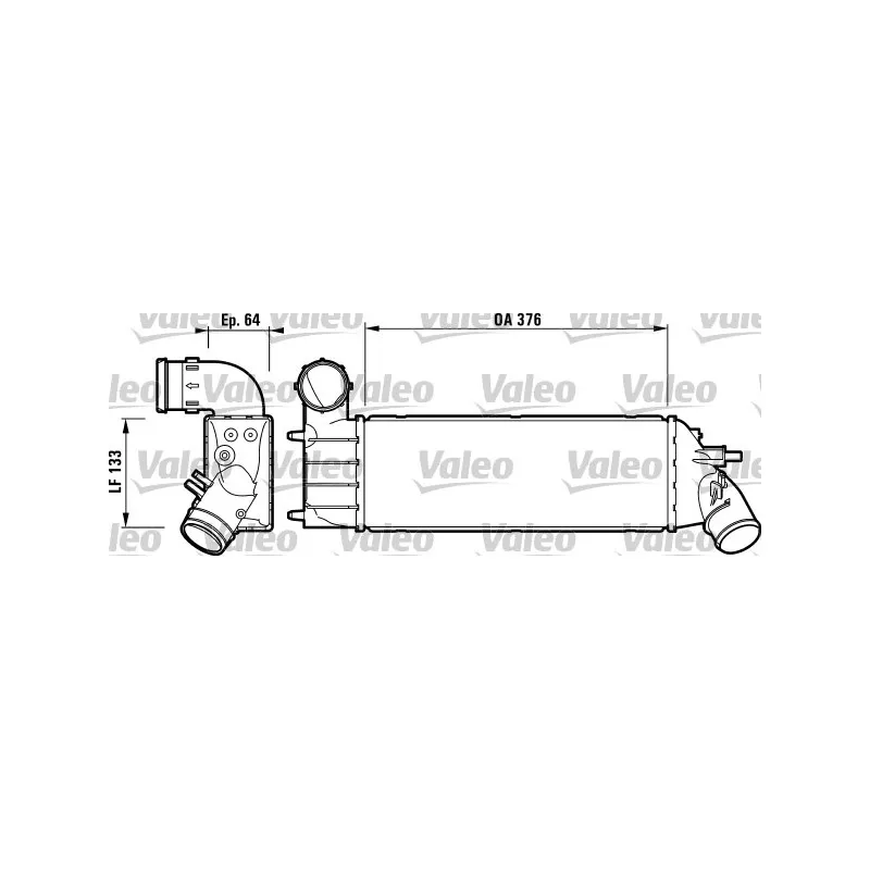 Intercooler, échangeur VALEO 817650
