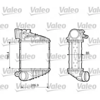 Intercooler, échangeur VALEO 817653