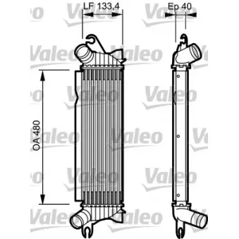 Intercooler, échangeur VALEO 817654