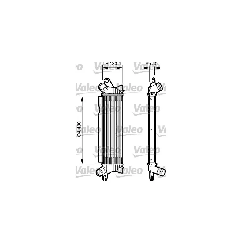 Intercooler, échangeur VALEO 817654