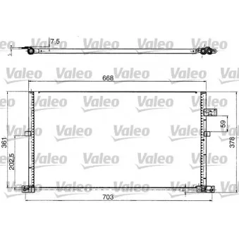 Condenseur, climatisation VALEO 817657