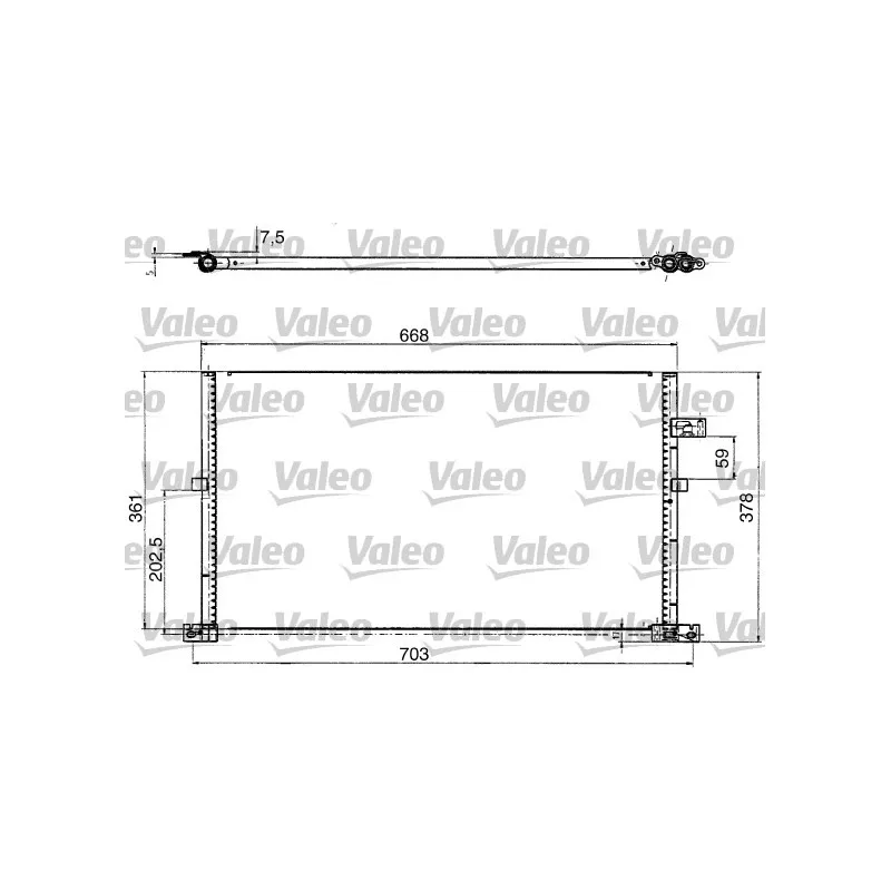 Condenseur, climatisation VALEO 817657