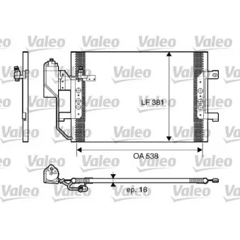 Condenseur, climatisation VALEO 817659