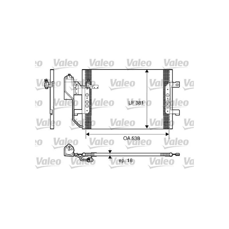 Condenseur, climatisation VALEO 817659