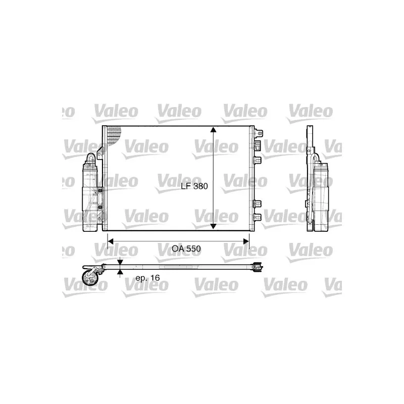 Condenseur, climatisation VALEO 817661