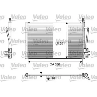 Condenseur, climatisation VALEO 817664