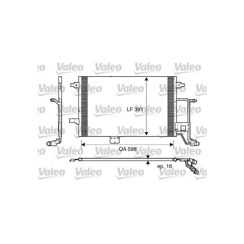 Condenseur, climatisation VALEO 817665