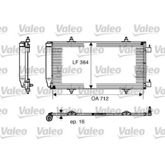 Condenseur, climatisation VALEO 817668