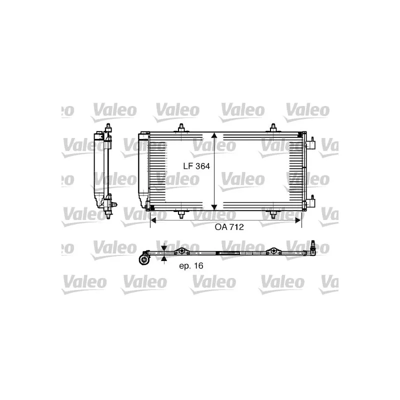 Condenseur, climatisation VALEO 817668