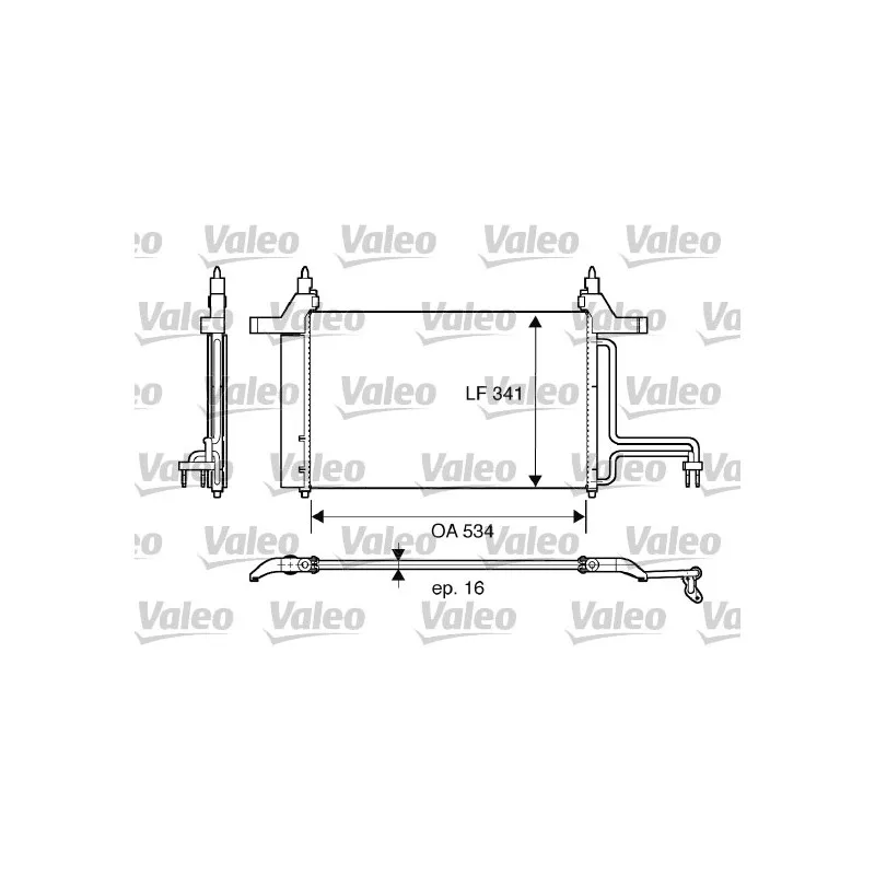Condenseur, climatisation VALEO 817669