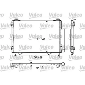 Condenseur, climatisation VALEO 817674