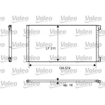 Condenseur, climatisation VALEO 817684