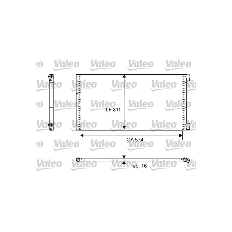 Condenseur, climatisation VALEO 817684