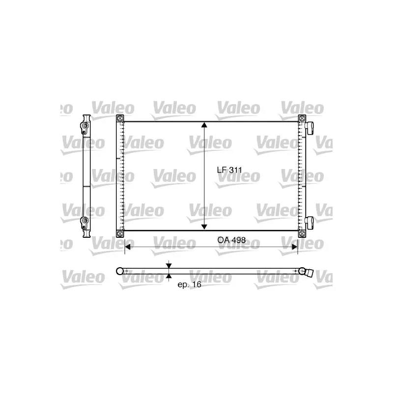 Condenseur, climatisation VALEO 817685