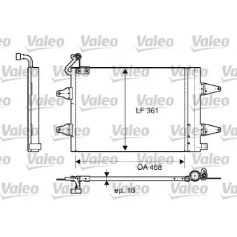 Condenseur, climatisation VALEO 817686