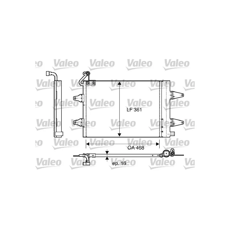 Condenseur, climatisation VALEO 817686