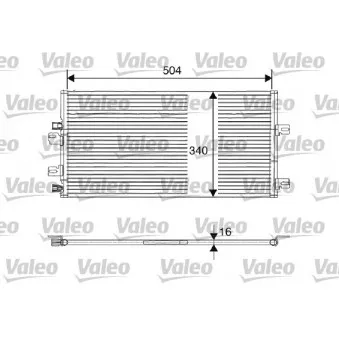 Condenseur, climatisation VALEO 817687