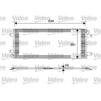 Condenseur, climatisation VALEO 817689
