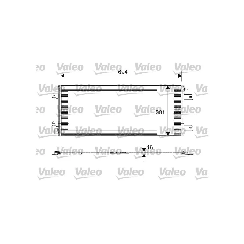 Condenseur, climatisation VALEO 817689