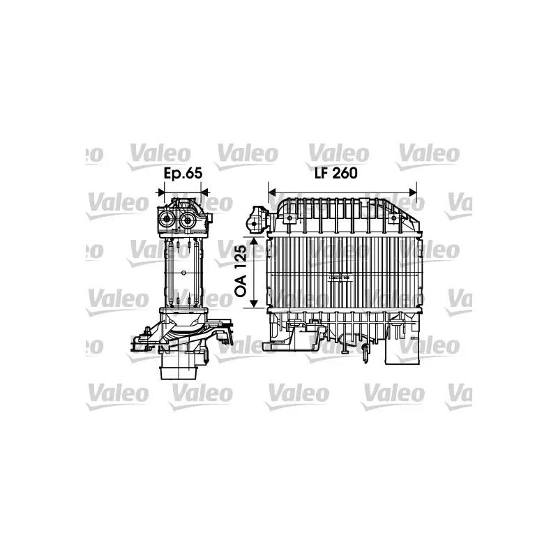 Intercooler, échangeur VALEO 817698