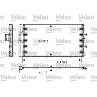 Condenseur, climatisation VALEO 817703