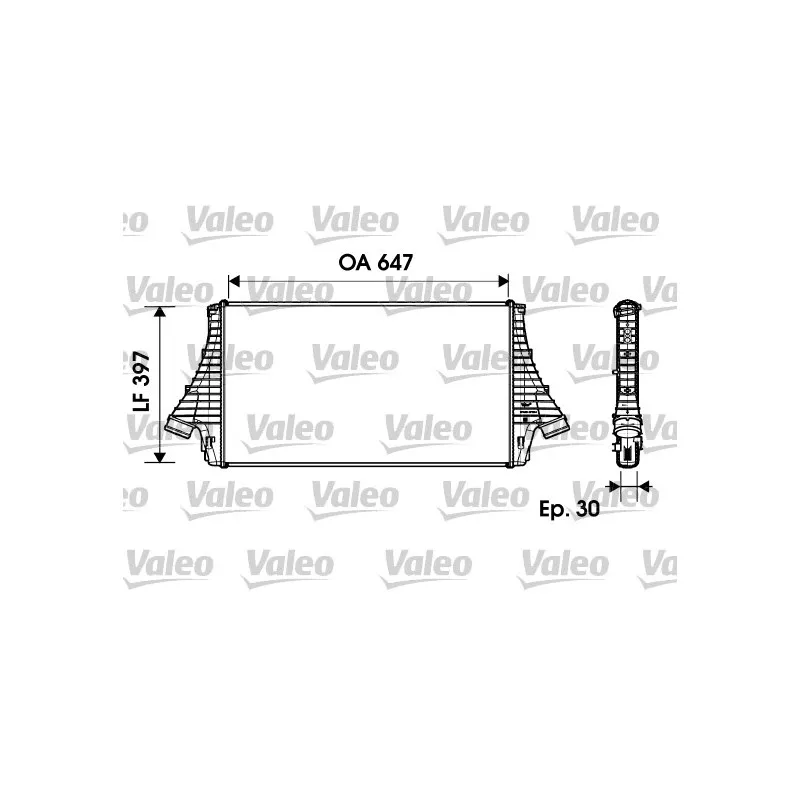 Intercooler, échangeur VALEO 817729