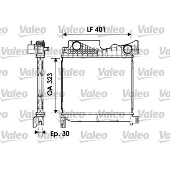 Intercooler, échangeur VALEO 817736