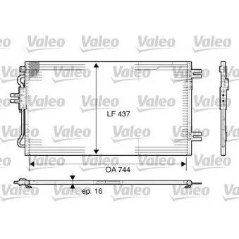 Condenseur, climatisation VALEO 817739