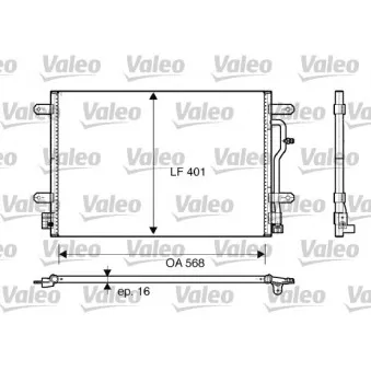 Condenseur, climatisation VALEO 817741