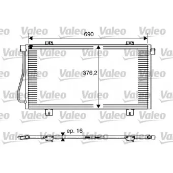 Condenseur, climatisation VALEO 817742