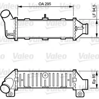 Intercooler, échangeur VALEO 817766