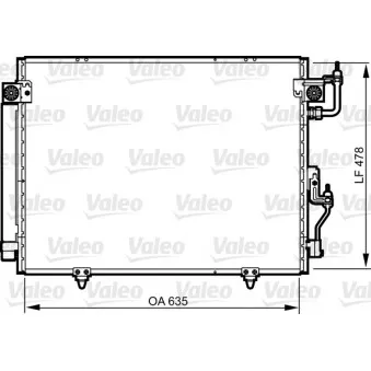 Condenseur, climatisation VALEO 817790