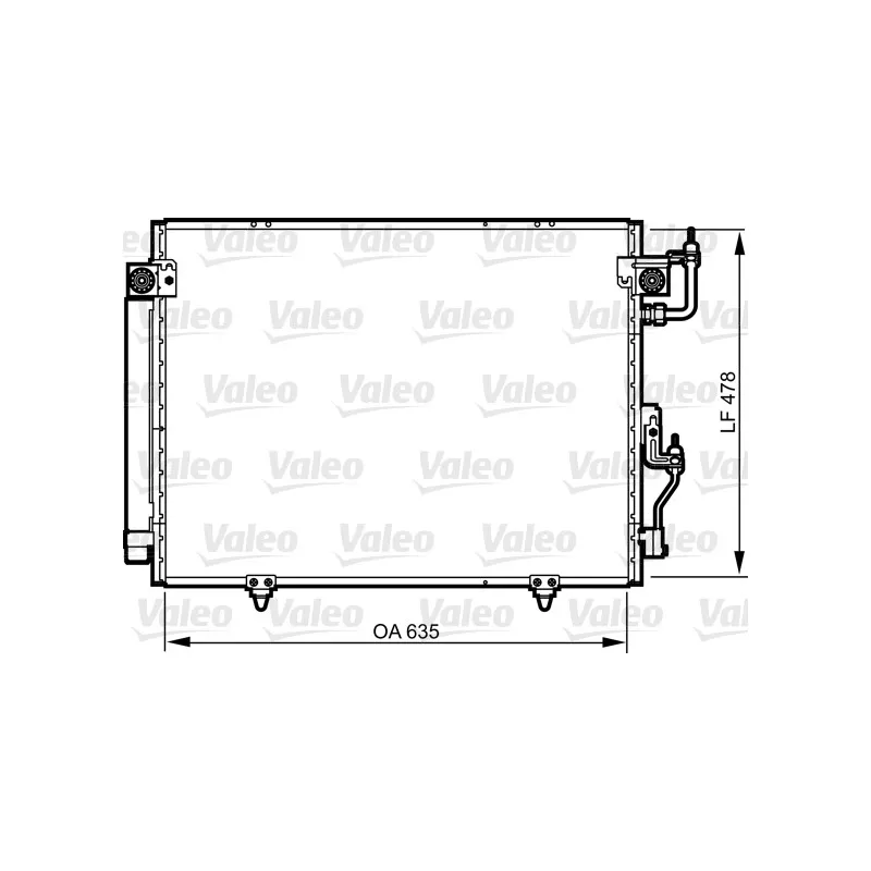 Condenseur, climatisation VALEO 817790