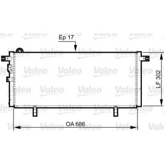 Condenseur, climatisation VALEO 817791