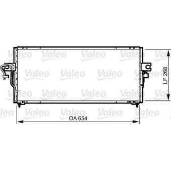 Condenseur, climatisation VALEO 817792