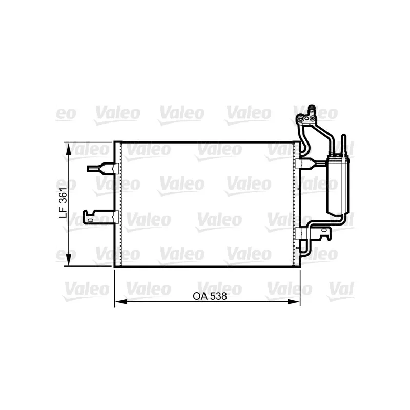 Condenseur, climatisation VALEO 817798