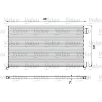 Condenseur, climatisation VALEO 817799