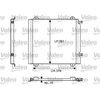 Condenseur, climatisation VALEO 817800