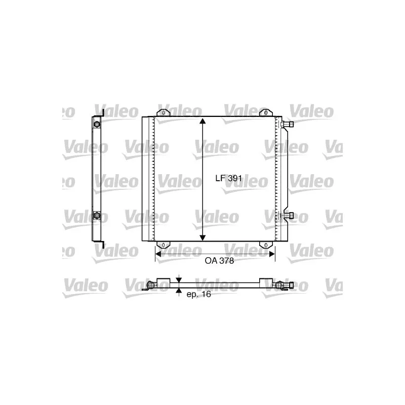 Condenseur, climatisation VALEO 817800