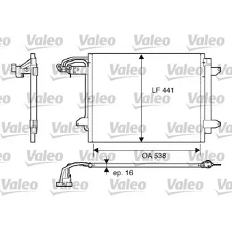 Condenseur, climatisation VALEO 817806