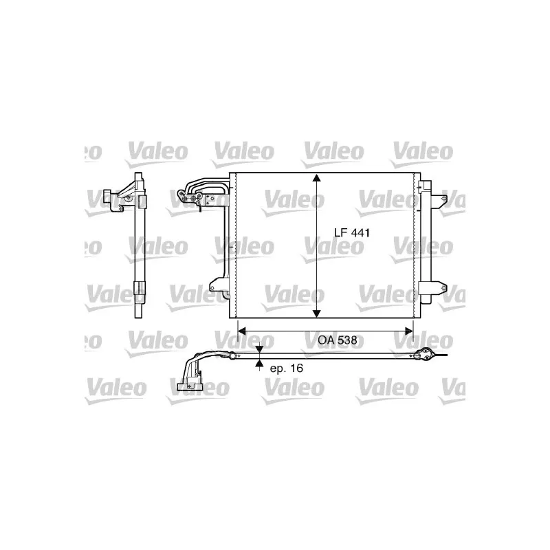 Condenseur, climatisation VALEO 817806