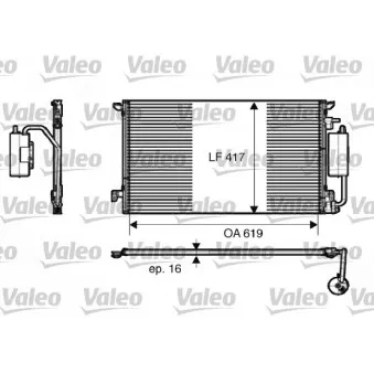 Condenseur, climatisation VALEO 817809