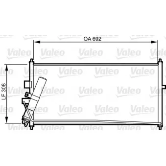 Condenseur, climatisation VALEO 817822