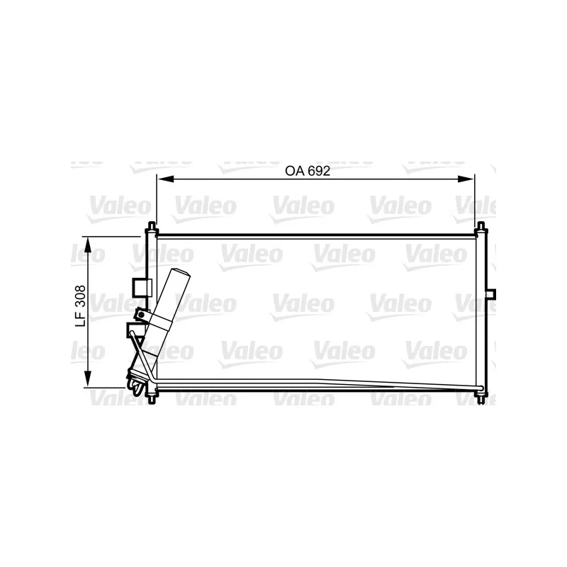 Condenseur, climatisation VALEO 817822