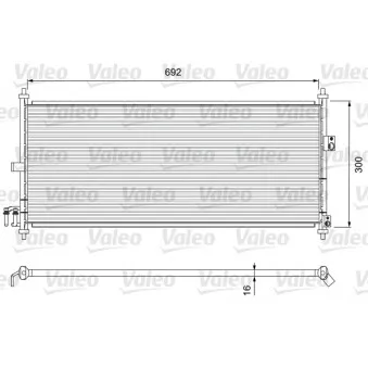 Condenseur, climatisation VALEO 817823