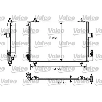 Condenseur, climatisation VALEO 817824