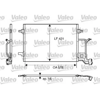 Condenseur, climatisation VALEO 817840